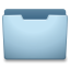 Ocean Blue Closed Icon 64x64 png